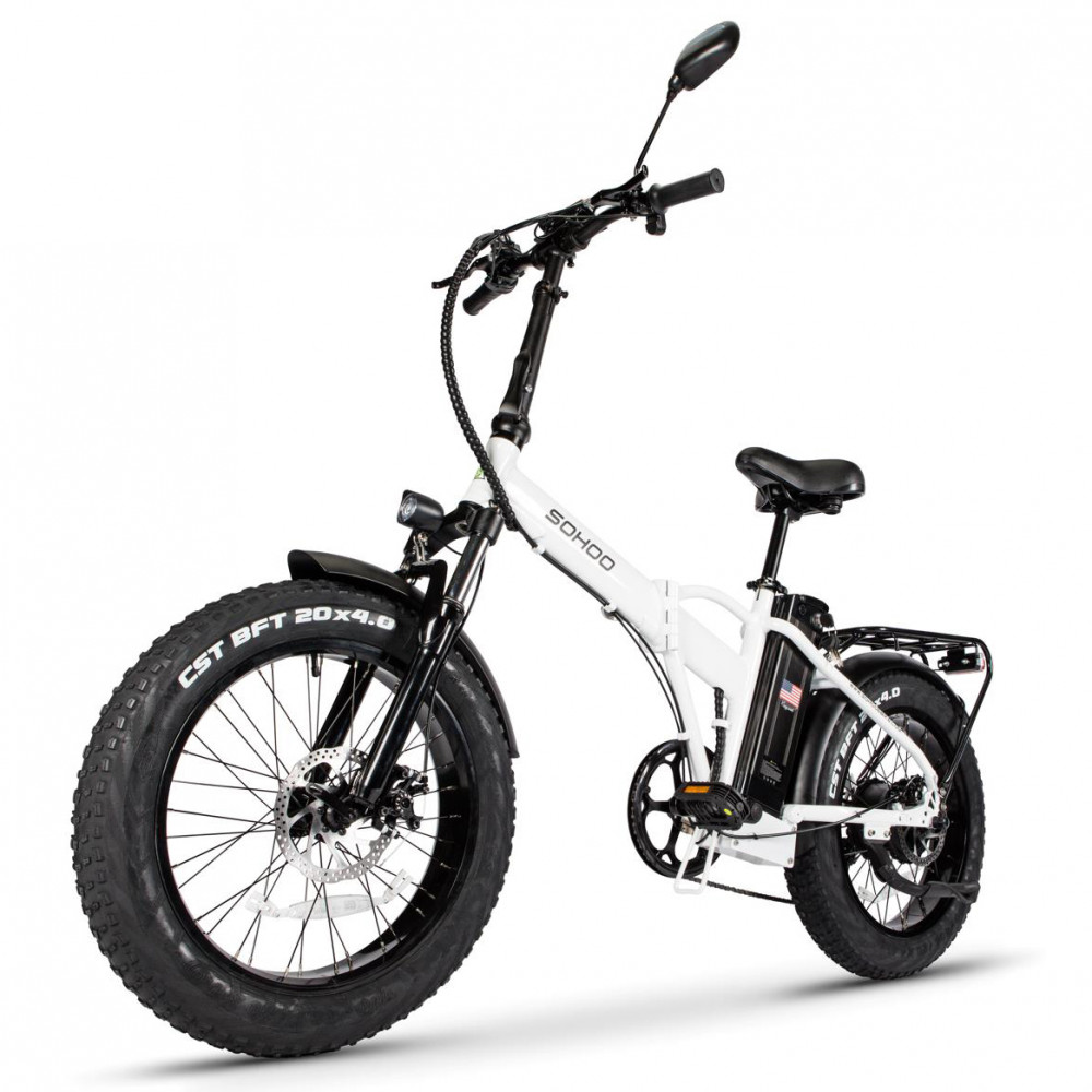 SOHOO 48V500W13AH EBike 20" StepOver Folding Fat Tire Electric Bicycle